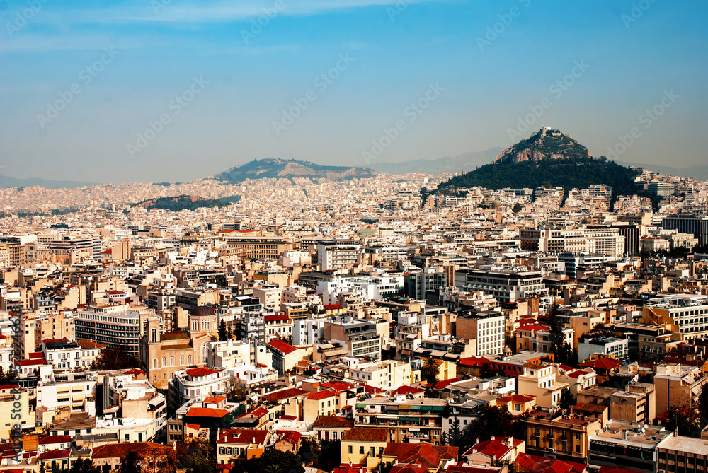 View on the City of Athens, Greece