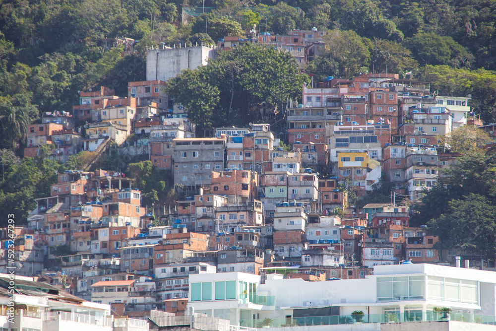 Cantagalo Hill in Rio de Janeiro, Brazil.