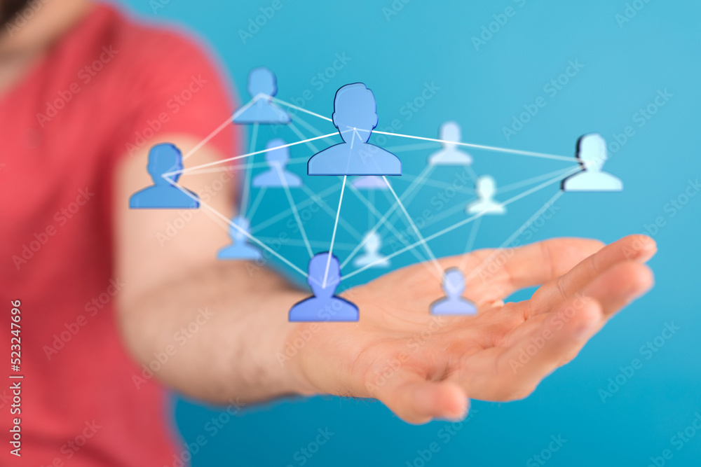 Global network. Blockchain. 3D illustration. Neural networks and artificial intelligence. Abstract Global network. Blockchain. 3D illustration. Neural networks and artificial intelligence. Abstract