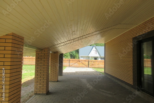 Construction of a small house in a country village (133)
