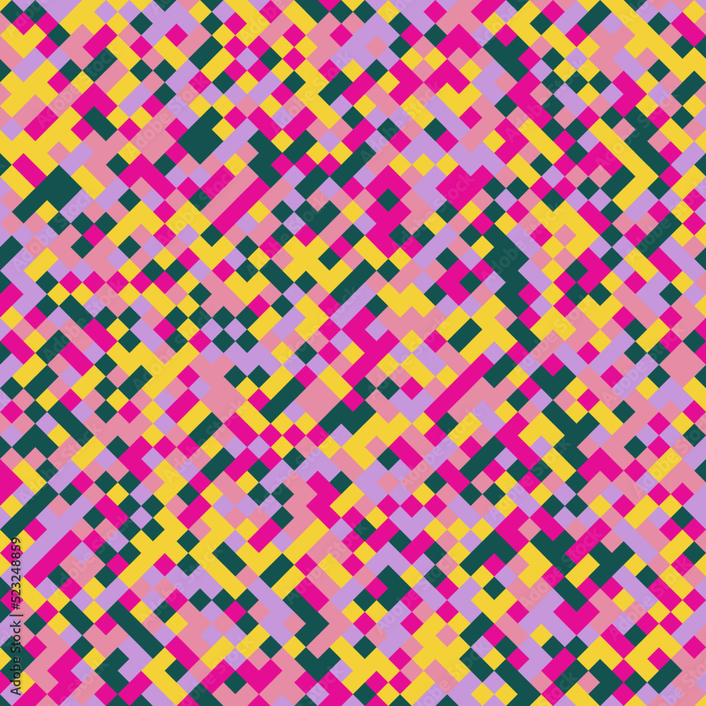 Color Rhombus tile tessellation pattern illustration Color Rhombus tile tessellation pattern illustration
