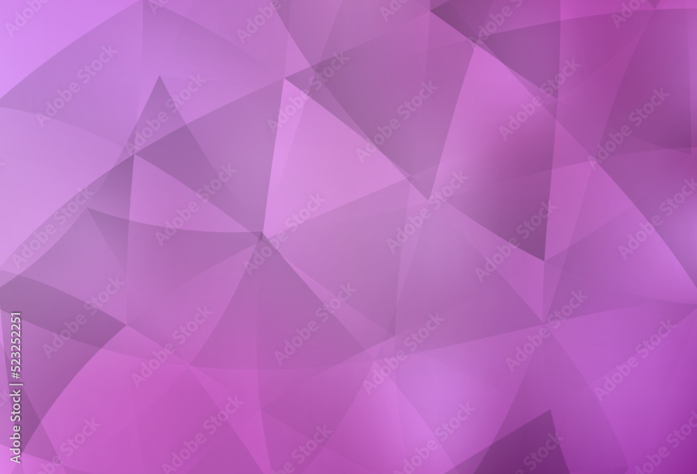 Light Pink vector shining triangular backdrop.
