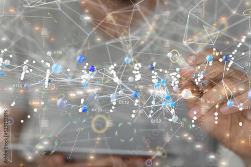 Business intelligence analyst dashboard on virtual