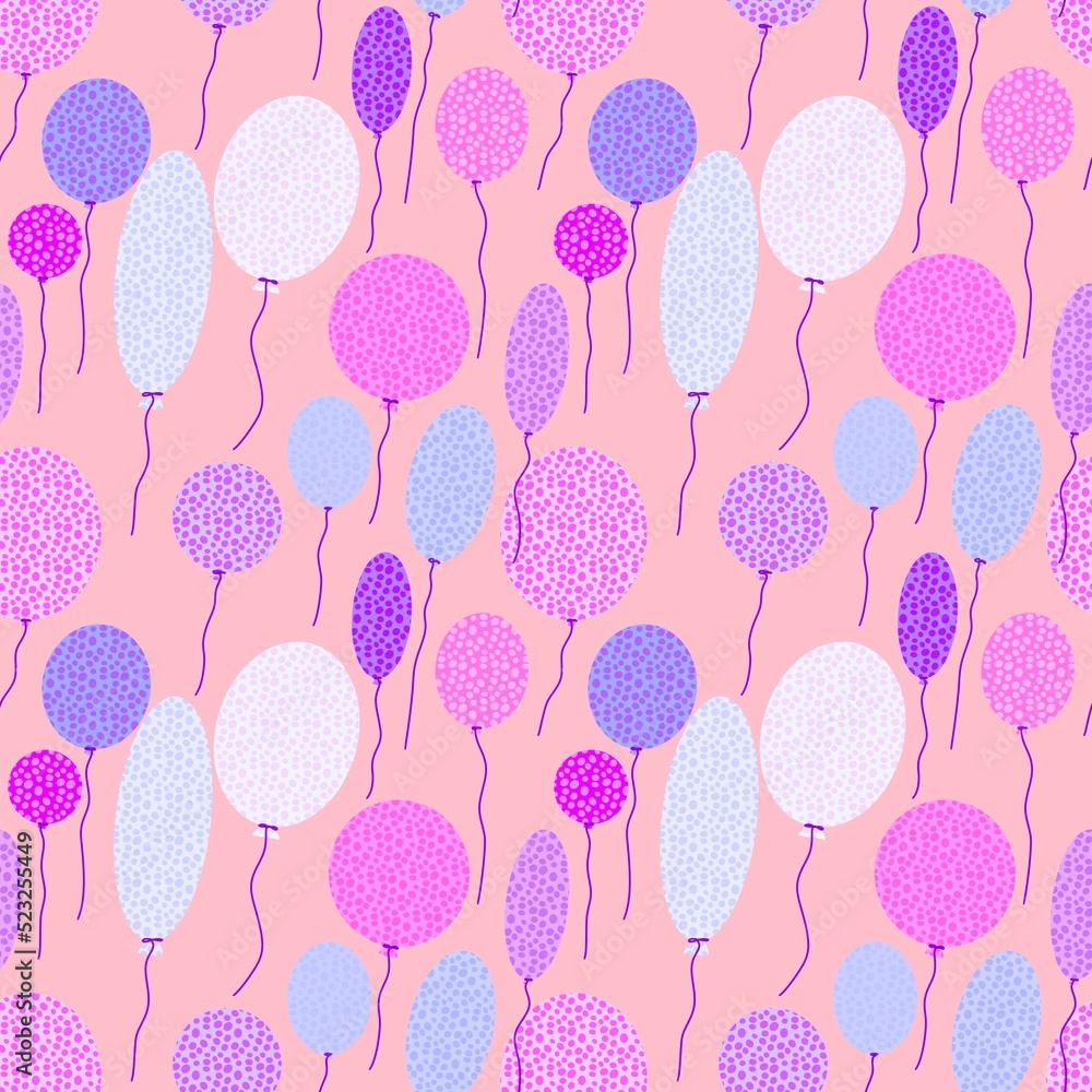 Birthday seamless bubble balloons pattern for festive wrapping paper and kids accessories and fabrics fabrics Birthday seamless bubble balloons pattern for festive wrapping paper and kids accessories and fabrics fabrics