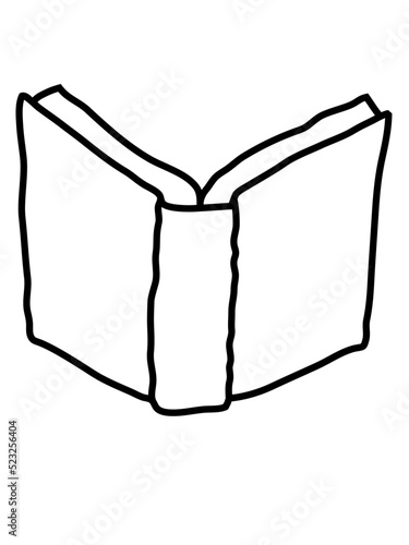 Comic offenes Roman Buch 