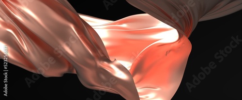 3D render of Gold Cloth abs...