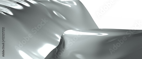 3D rendering of silver colo...