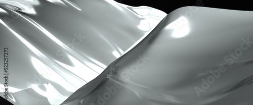 3D rendering of silver colo...