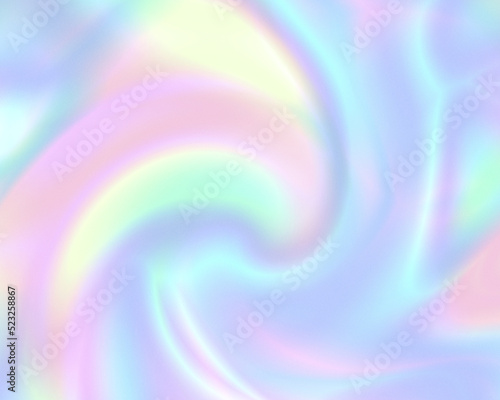 abstract pastel rainbow holographic light wavy background