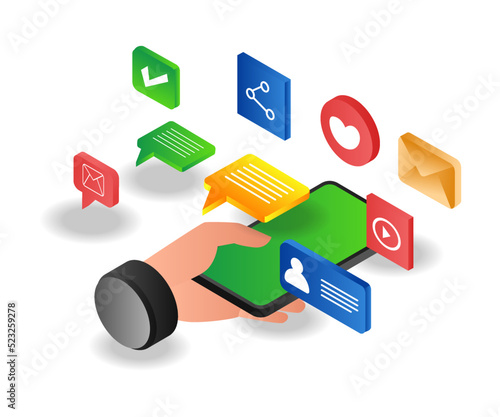 Social media marketing smartphone business strategy