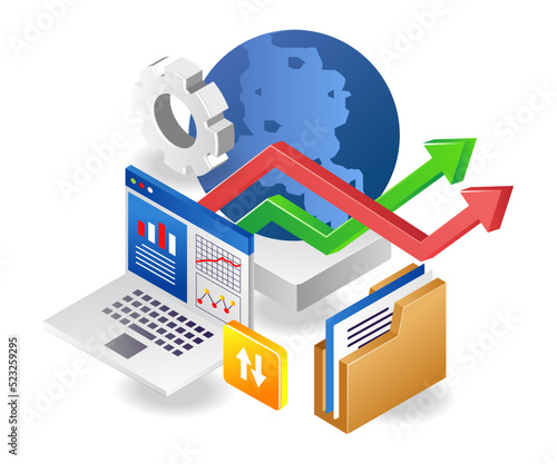 World computer data analysis transfer