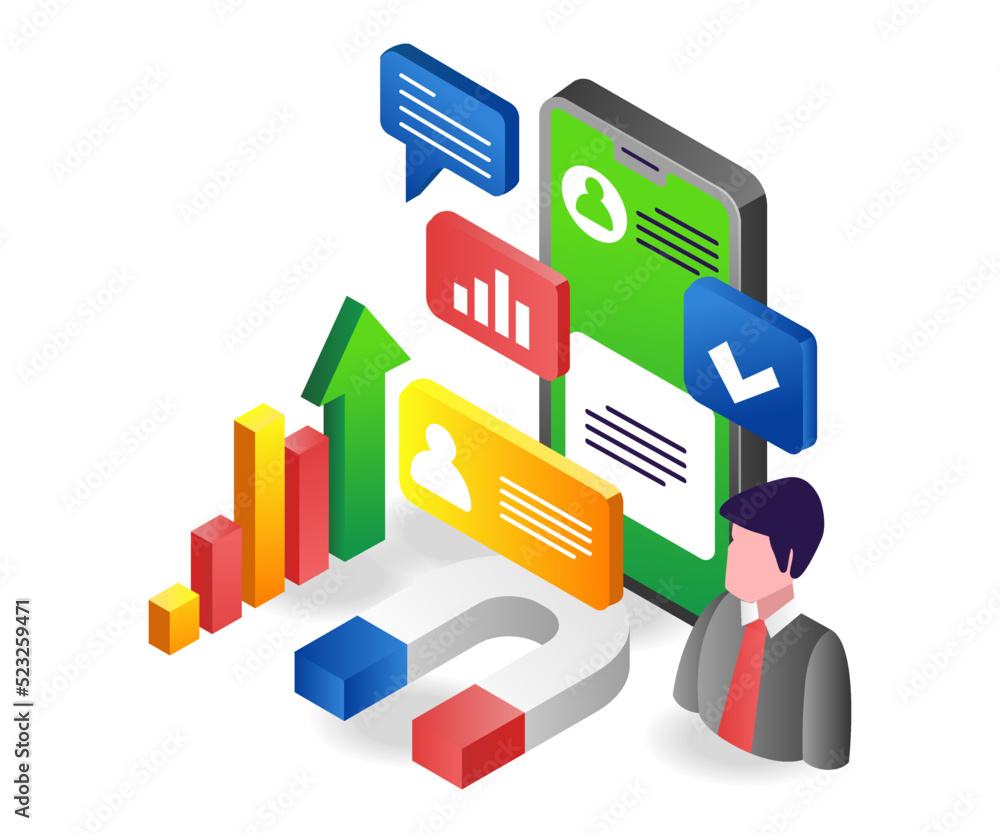Magnetic smartphone to attract customers Magnetic smartphone to attract customers