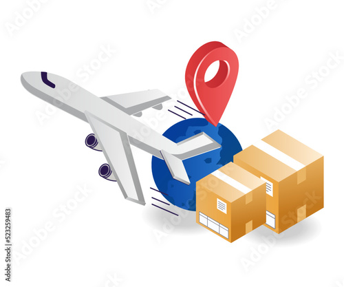Sending goods abroad by plane