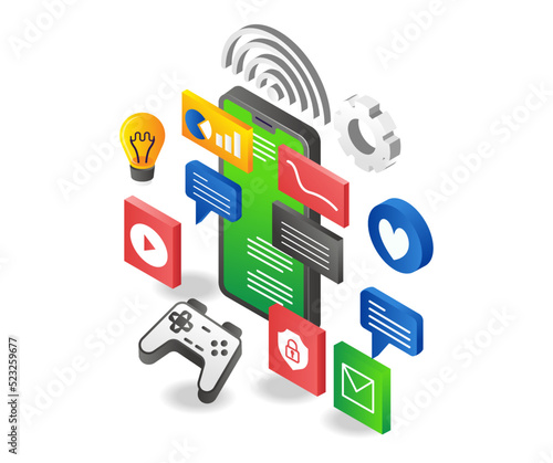 Digital technology transformation smartphone application