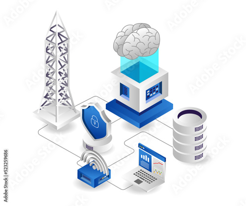 Data network cloud server tethering