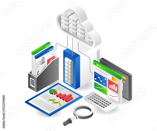 Data analysis cloud server center