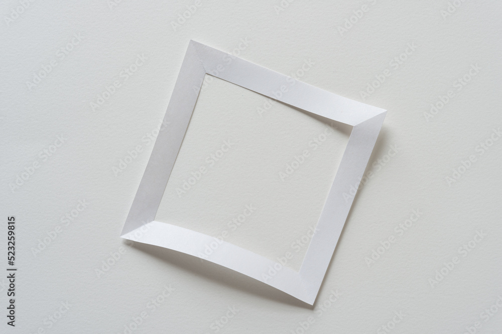 white paper square frame white paper square frame