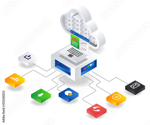 Cloud server network data analyst