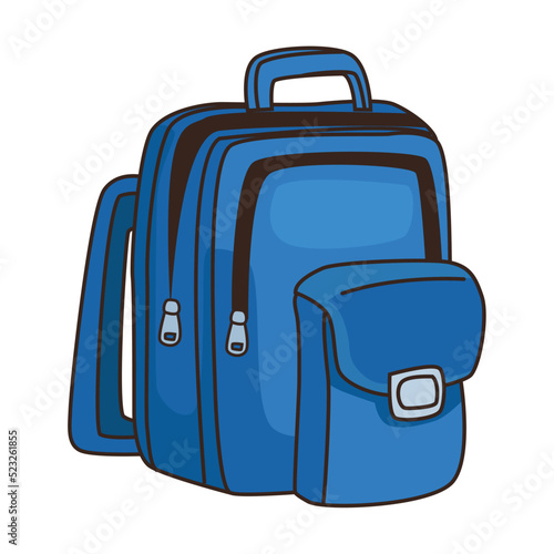 blue schoolbag supply