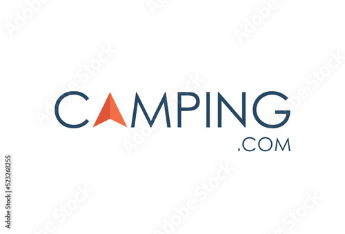 camping outdoor logo design vector template