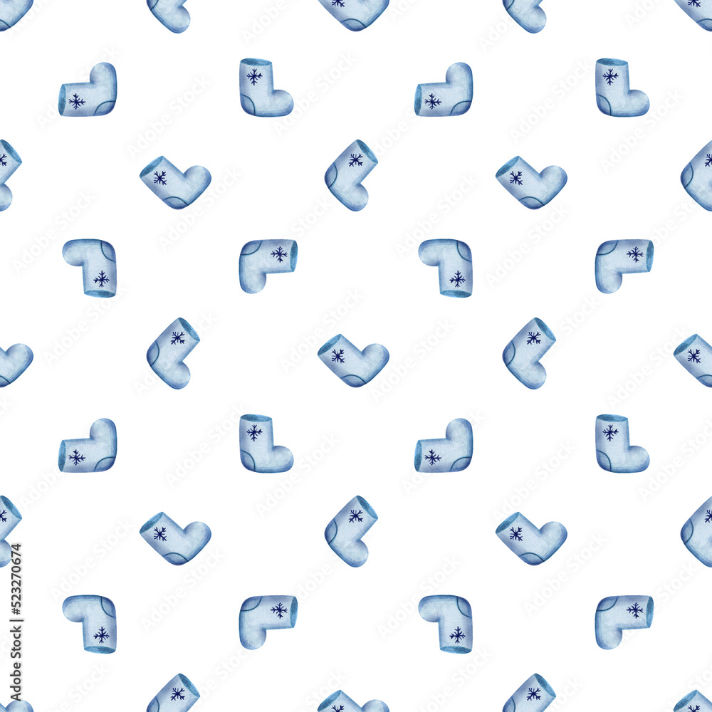 seamless pattern with felt boots seamless pattern with felt boots