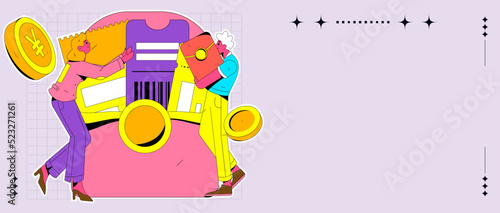 Business finance vector creative concept illustration
