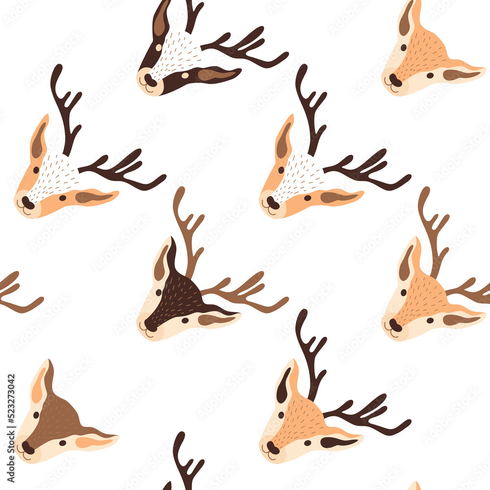 Obraz premium seamless pattern with deer
