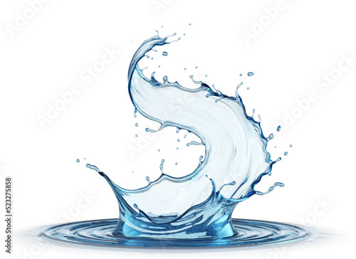 Crown water Liquid splash transparent © Anusorn