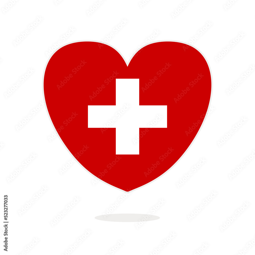 Switzerland flag heart isolated on white background. Flag of Switzerland in the shape of a heart. Flag of the Switzerland vector illustration Switzerland flag heart isolated on white background. Flag of Switzerland in the shape of a heart. Flag of the Switzerland vector illustration