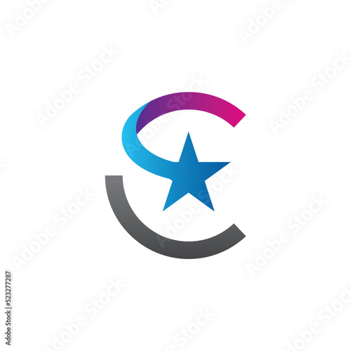 letter c with stars logo
