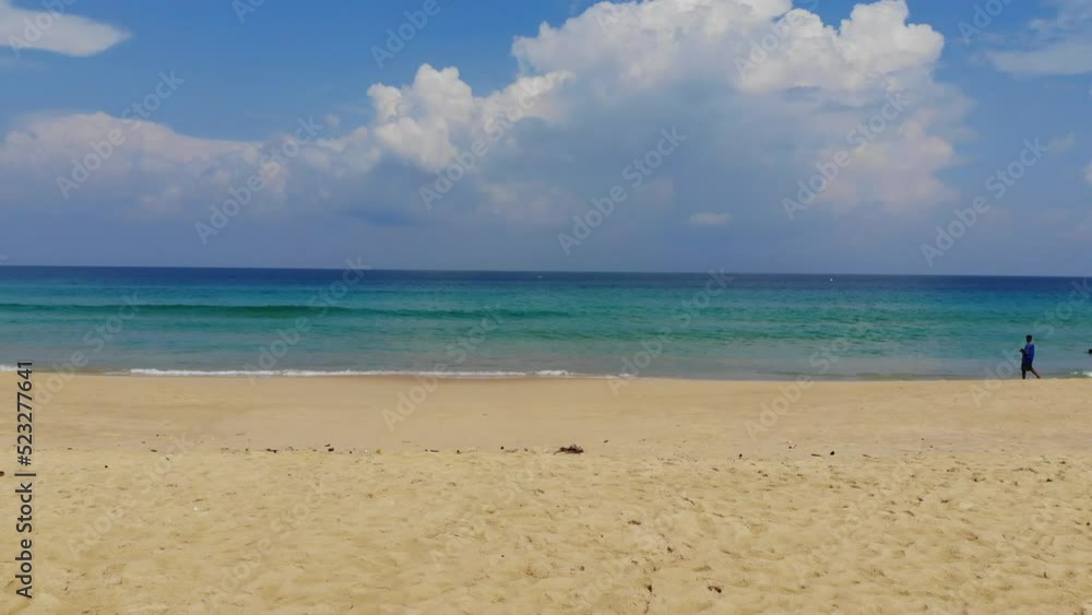 Aerial view sea wave beach with white sand summer vacation background Aerial view sea wave beach with white sand summer vacation background