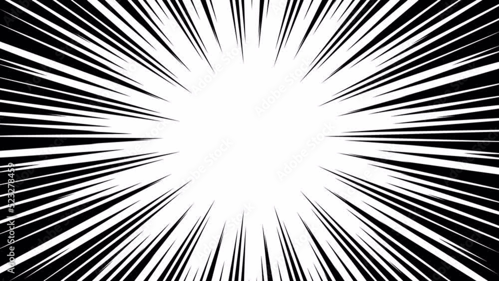 拡縮を繰り返す集中線のアルファチャンネルつきループアニメーション 拡縮を繰り返す集中線のアルファチャンネルつきループアニメーション