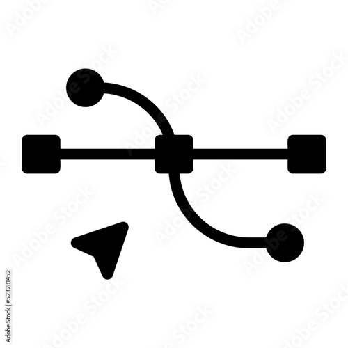 direct selection glyph icon