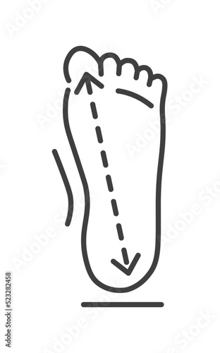 Dimensions of human feet, size chart of clothes