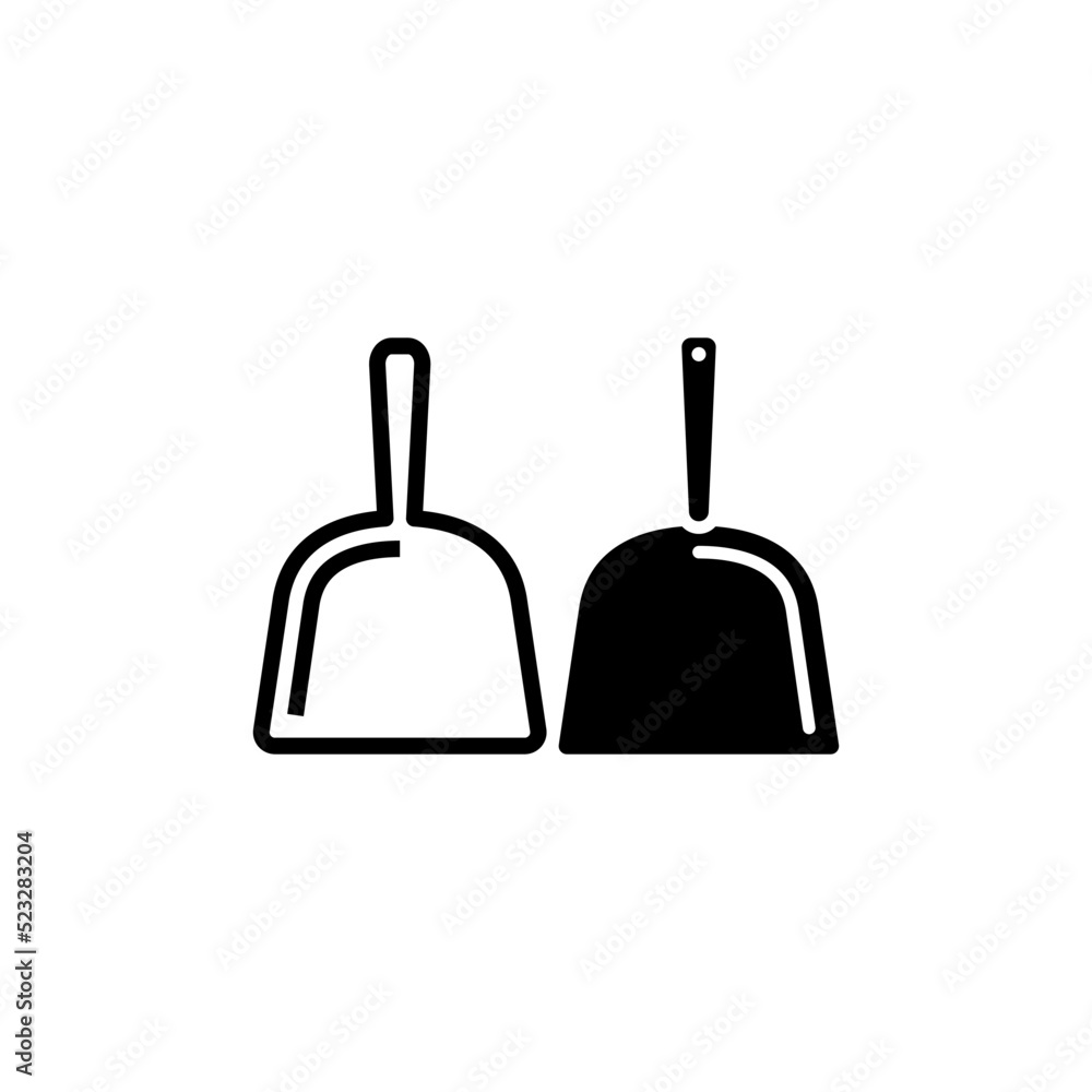 Obraz premium dustpan icon vector design templates