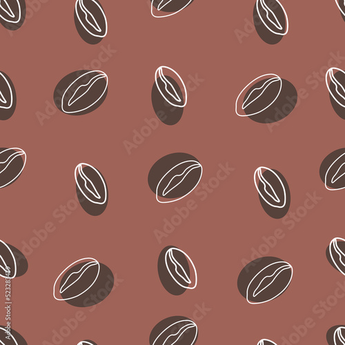 Coffee cup seamless pattern 