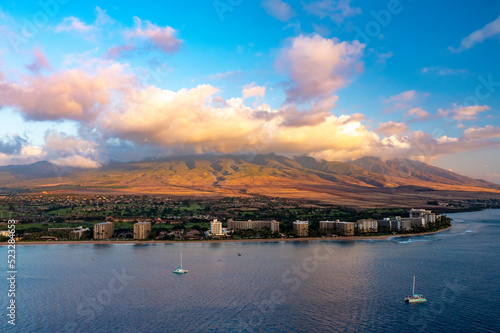Aerial Photograph of Ka'anapali Resort on Maui, Hawaii