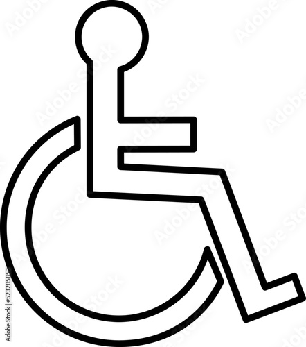 handicap parking place for disabled
