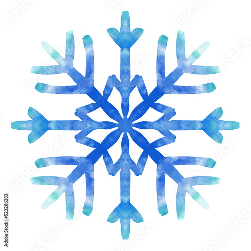 Xmas Snow Snowflake Blue Christmas Winter Flake - Transparent Background Snowflake Png