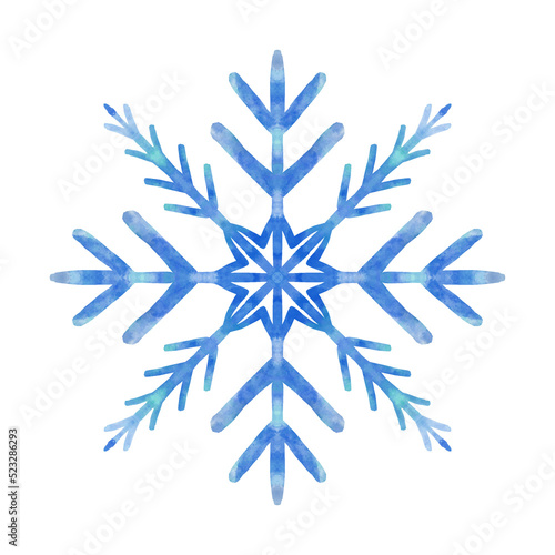 Xmas Snow Snowflake Blue Christmas Winter Flake - Transparent Background Snowflake Png