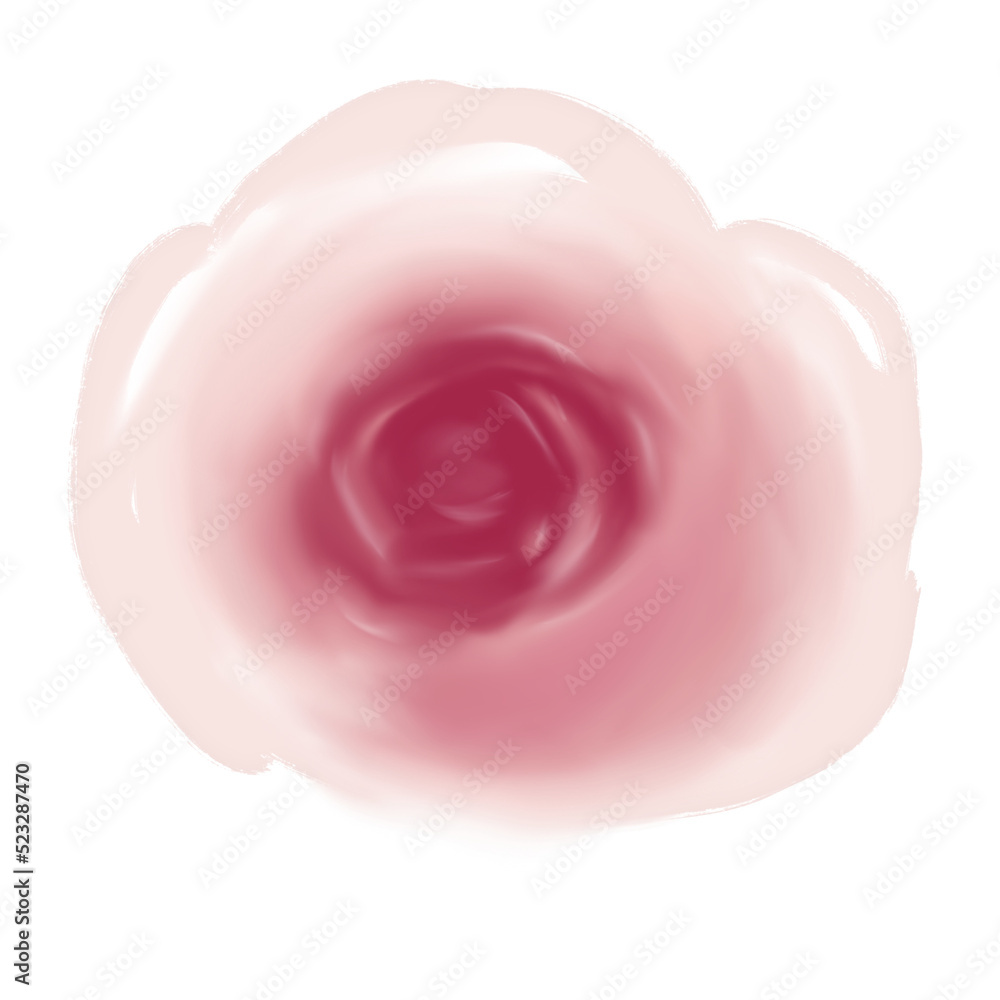 Pink Flowers Rose Watercolour Painting PNG