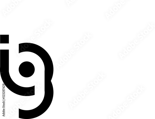 letter ig unique vector logo symbol illustration design icon sign idea