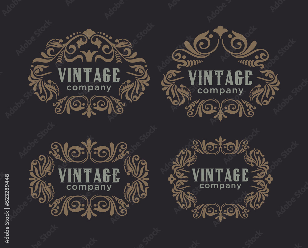 Retro vintage logo, brand logo, business sign. label mechanism, badge, luxury retro vintage premium