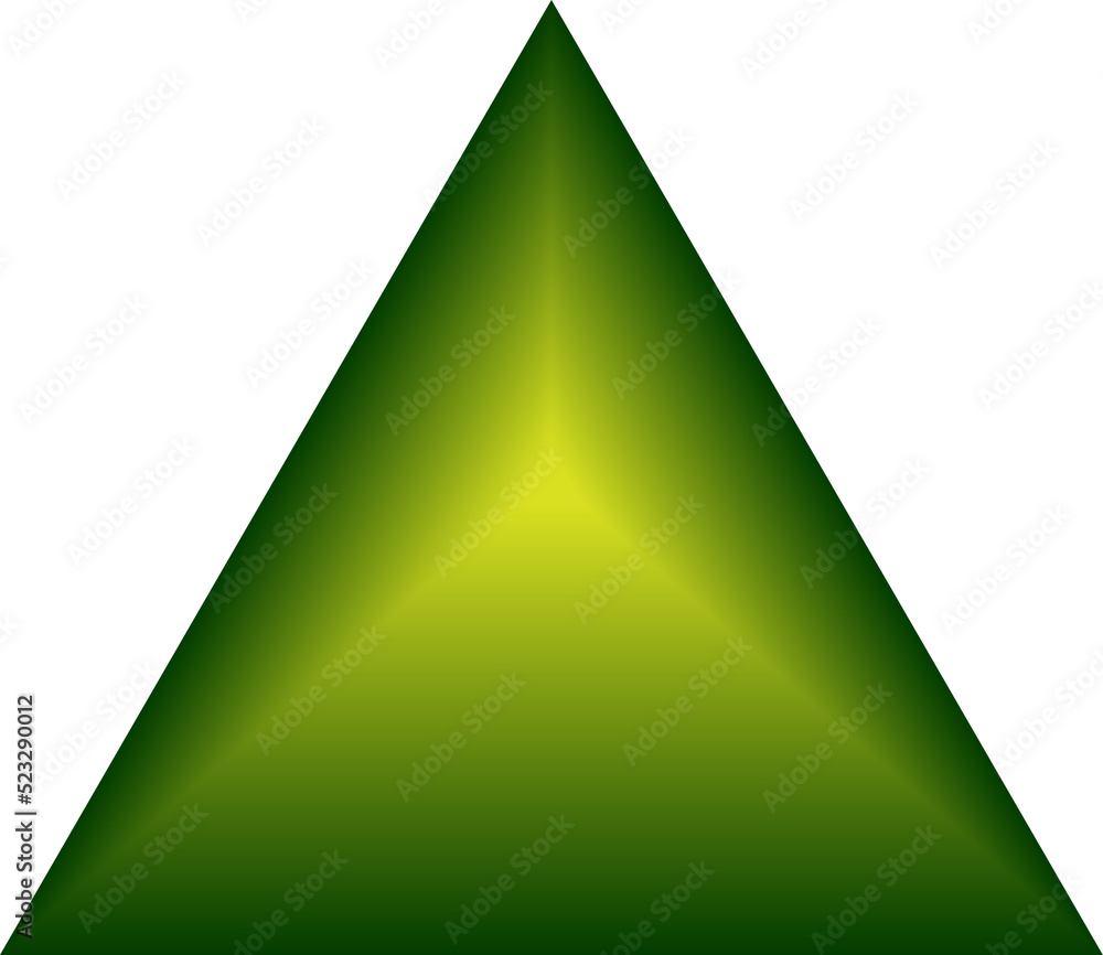 Triangle click press button upload internet website icon cursor up mark abstract background illustration