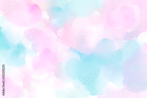 水彩 背景 わたあめ ふわふわ 背景