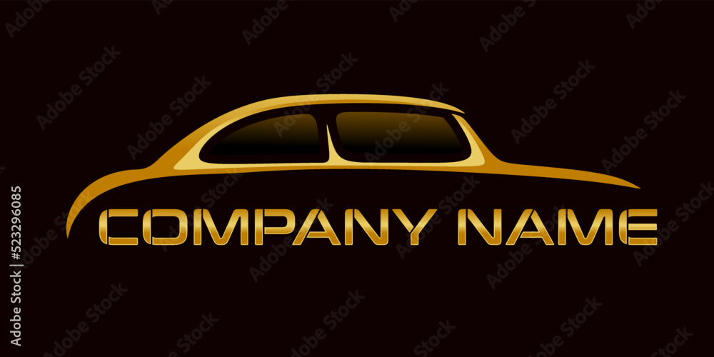 classic car logo design for car or automotive repair business
