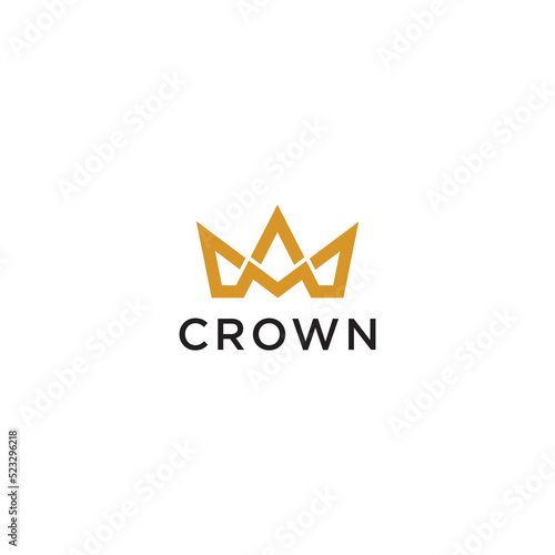 M Letter Logo Design. Crown Logo Vector Template.