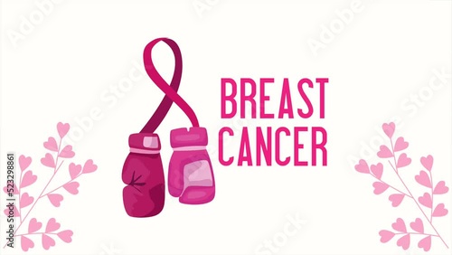 breast cancer awareness month lettering