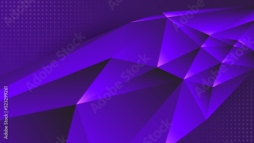 Abstract polygon triangle in purple vector gradient backgrounds