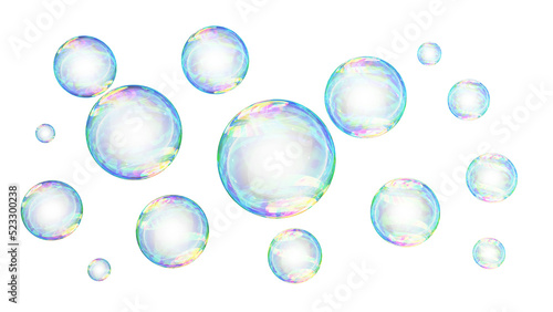 background with bubbles,Transparent water realistic glass bubbles. Bubbles PNG. 